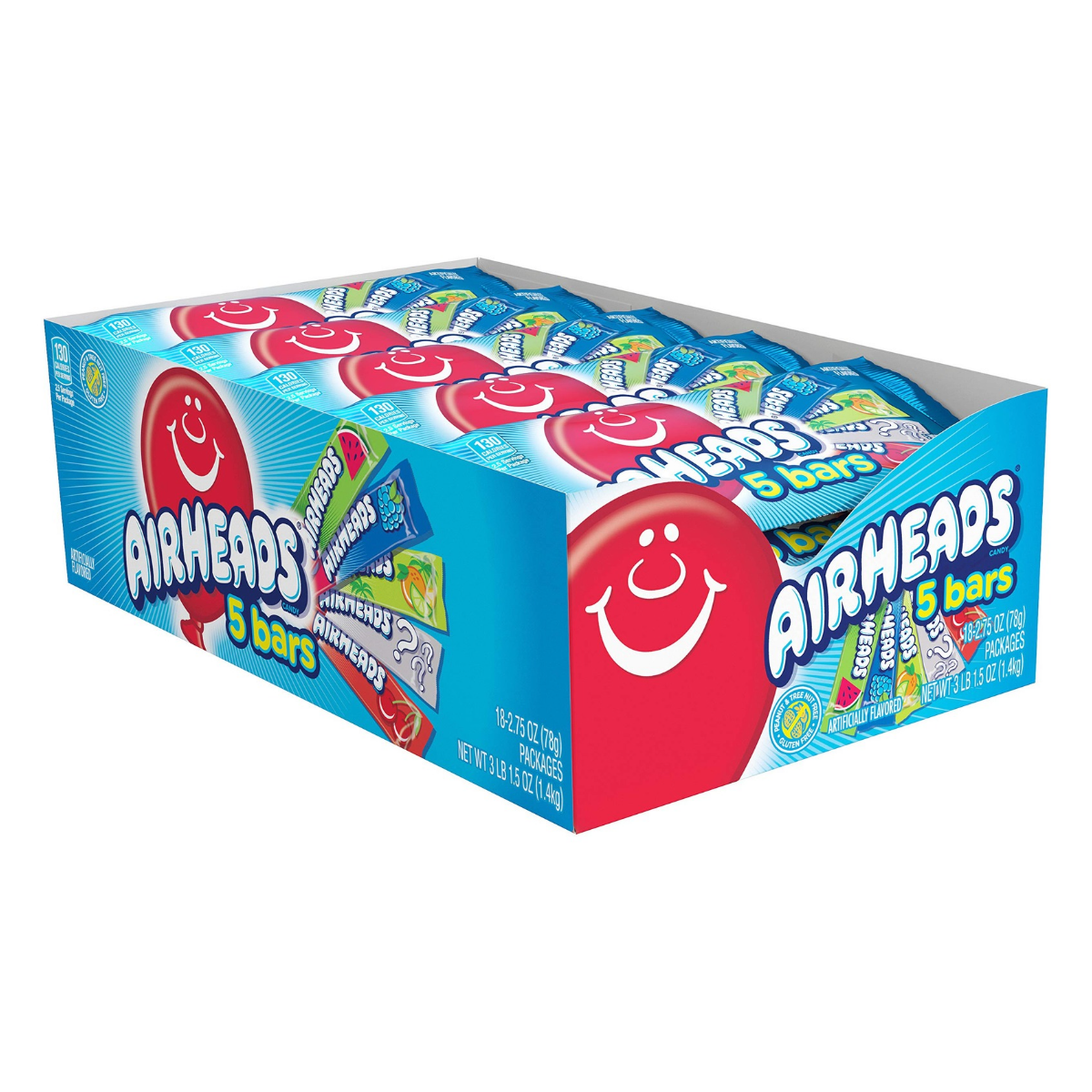 Airheads 5 Bar Assorted 78g