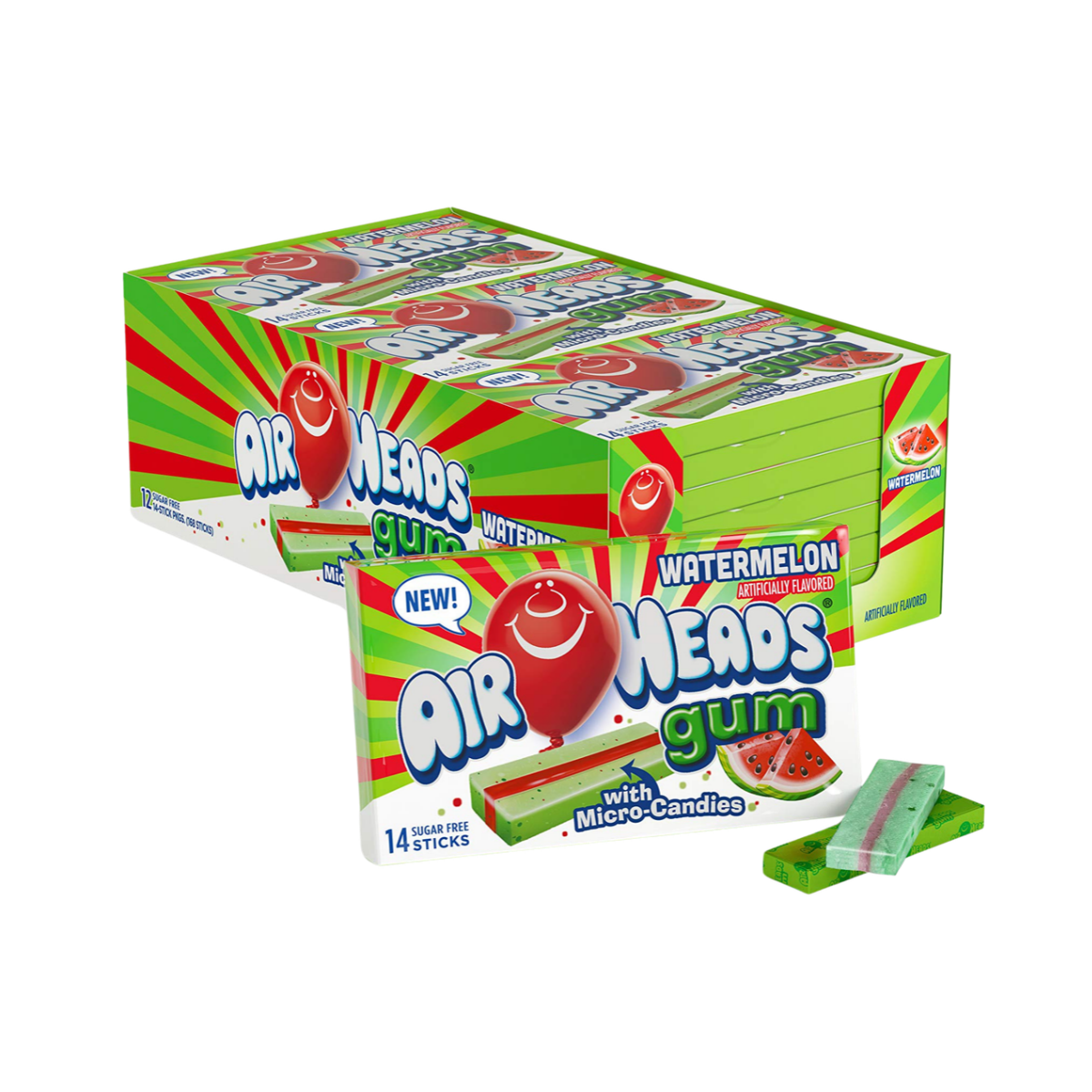 Airheads Watermelon Gum 34g