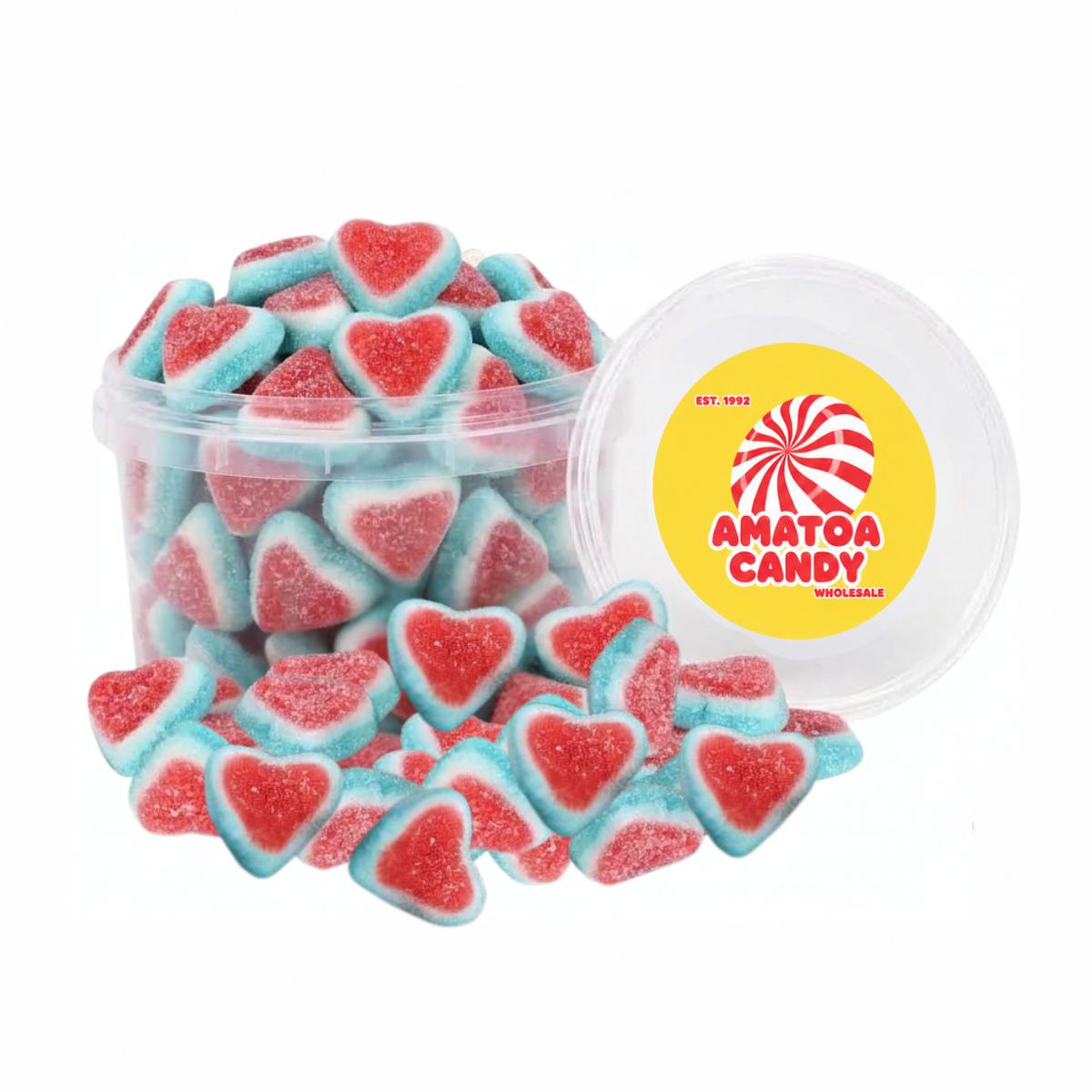 Amatoa Candy Sour Blue Hearts 150g