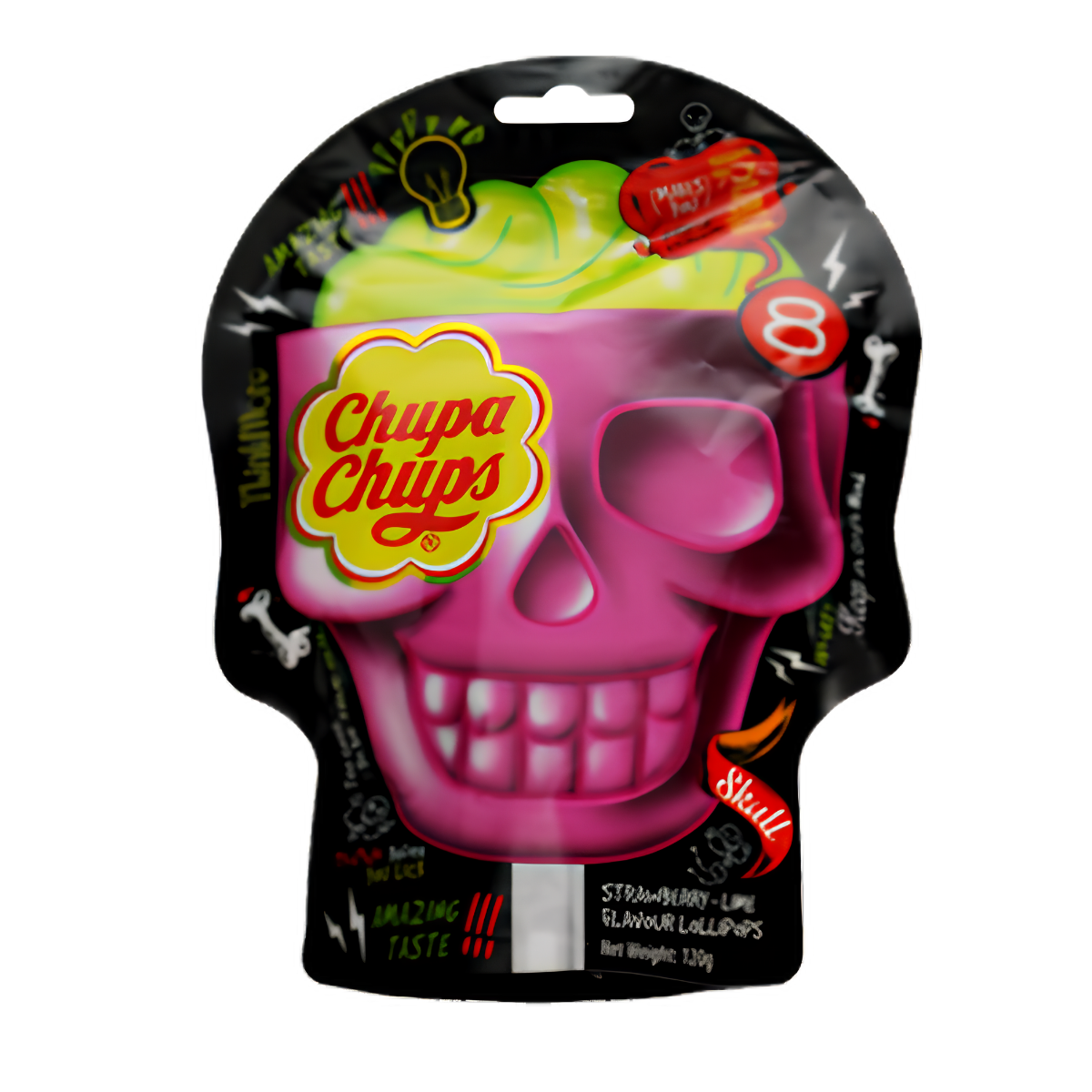 Chupa Chups 3D Skull Lollipops 120g