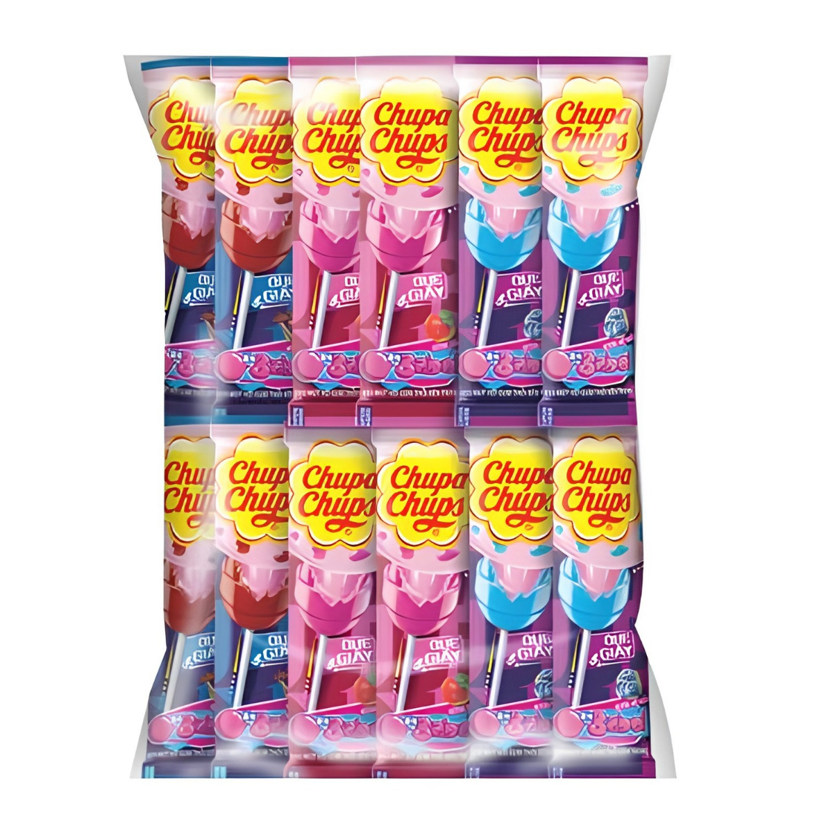 Chupa Chups Lollipop Gum Filled Sour 12g