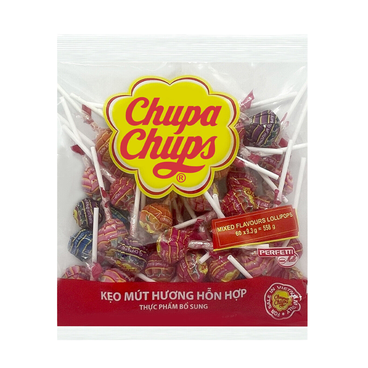 Chupa Chups Mixed Lollipop Bag 60 Pack