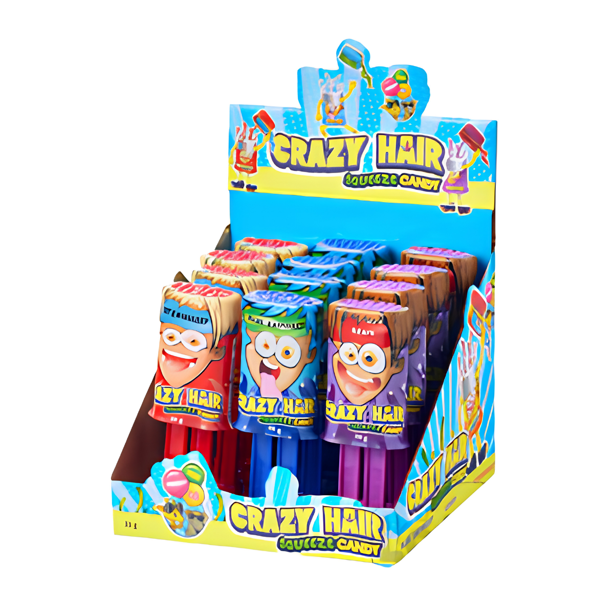 Crazy Hair Squeeze Candy 36g