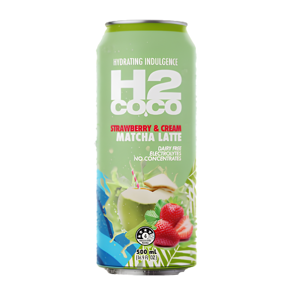 H2 Coco Coconut Water Matcha Latte Strawberry 500ml