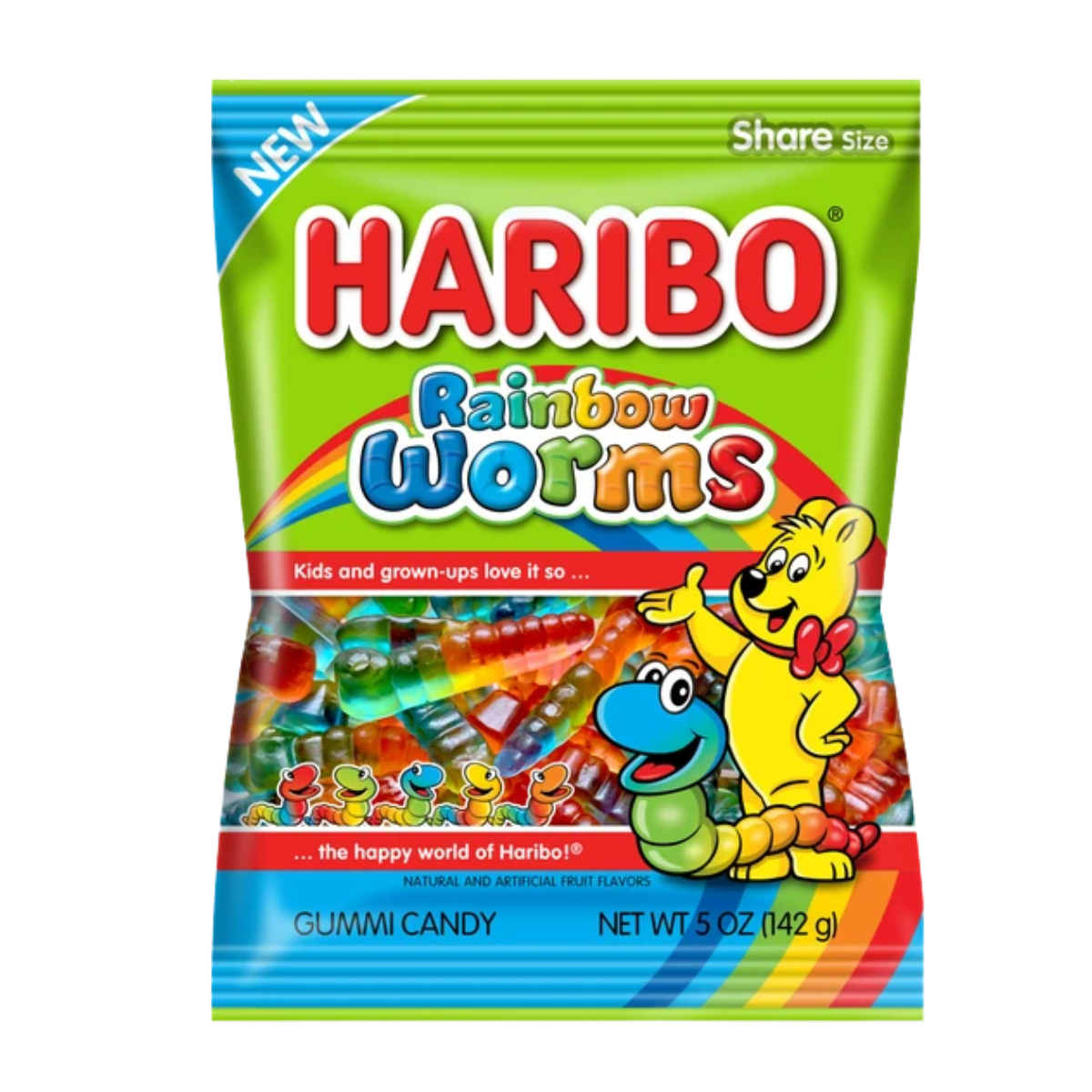 Haribo Rainbow Worms 141g