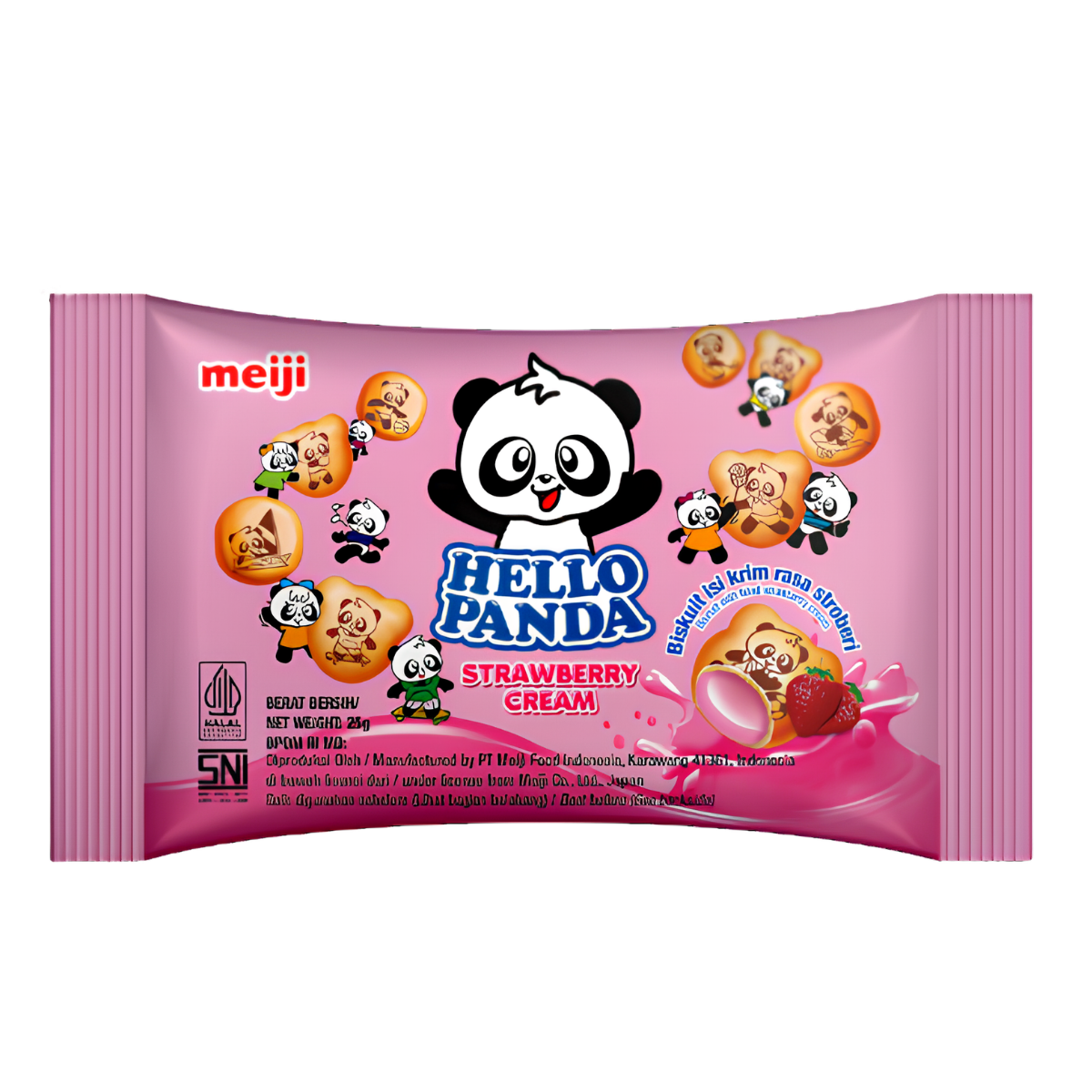 Hello Panda Pouch Strawberry 25g