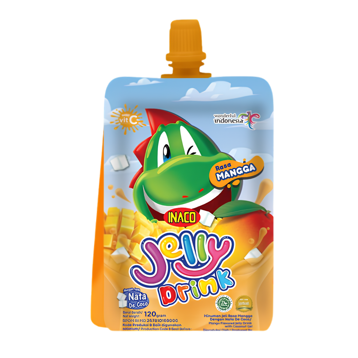 Inaco Jelly Drink Pouch Mango 120g