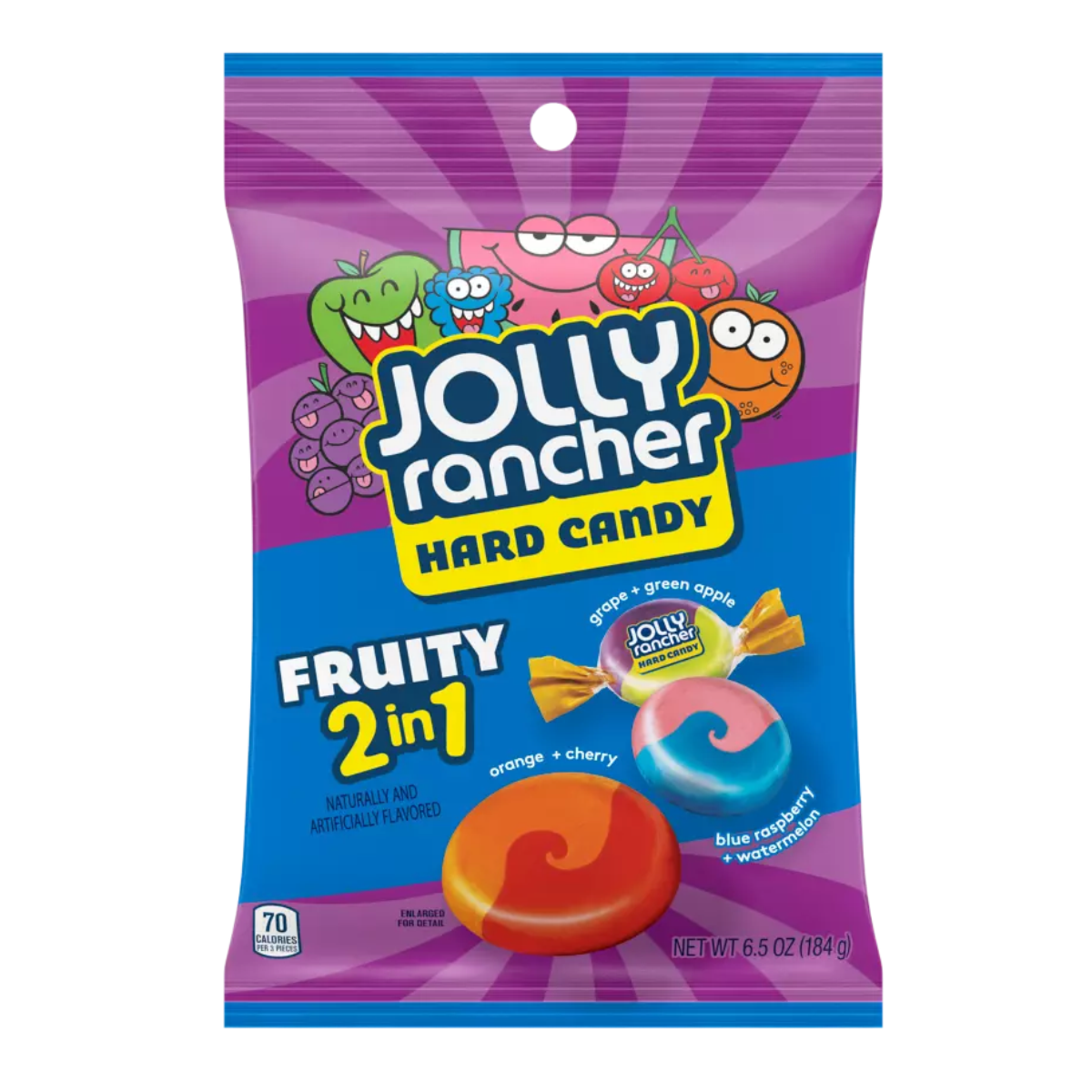 Jolly Rancher Hard Candy 2 in 1 Fruity Swirls 184g