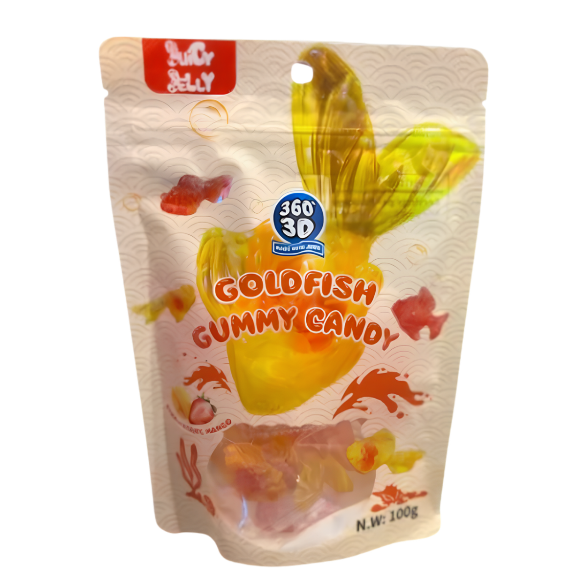 Juicy Jelly 3D Goldfish Gummy Candy 100g