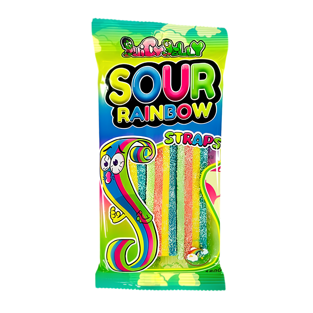 Juicy Jelly Sour Straps Rainbow 160g