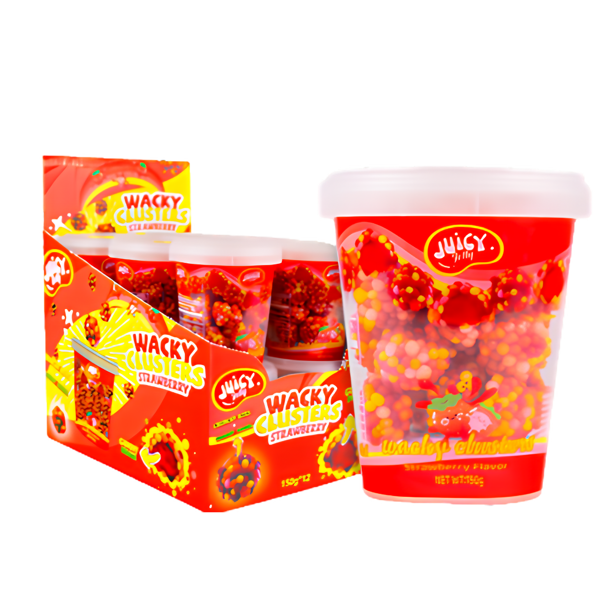 Juicy Jelly Wacky Clusters Strawberry 150g