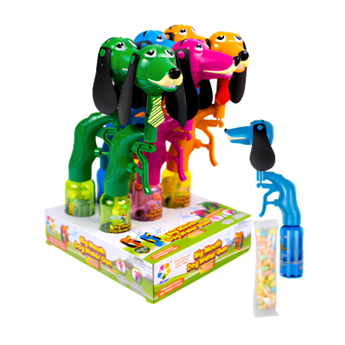 Kidsfrenzy Big Mouth Dog Water Gun Candy 12g