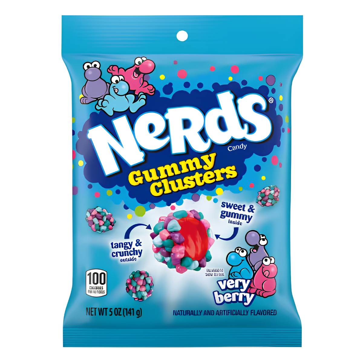 Nerds Gummy Cluster Very Berry Peg Bag 141g