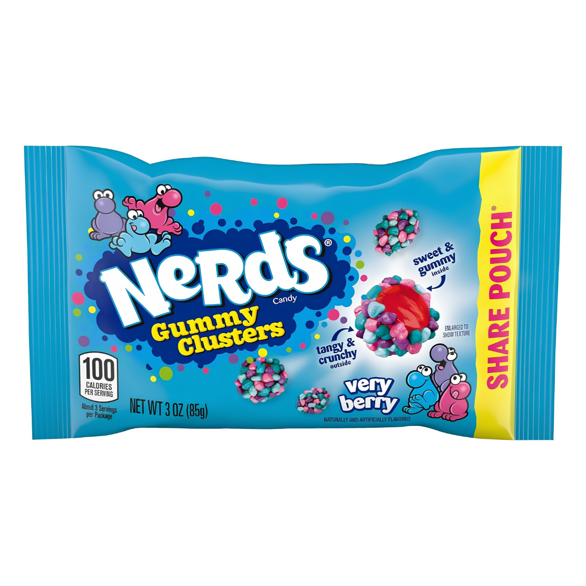Nerds Gummy Cluster Very Berry Share Pack 85g