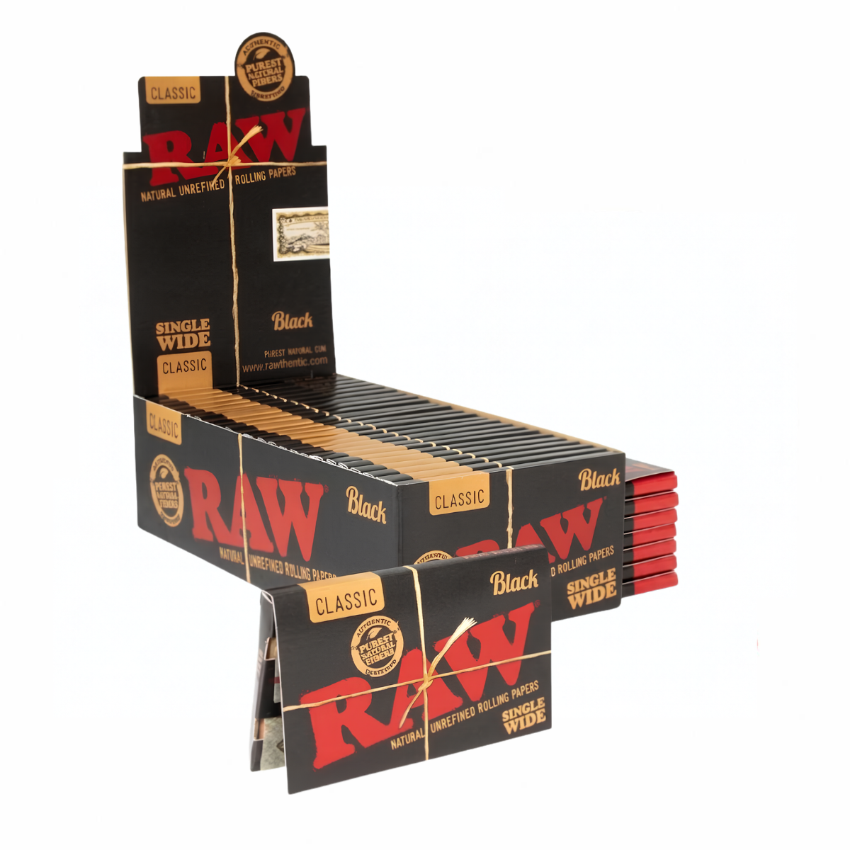 Raw Classic Black Single Wide Papers