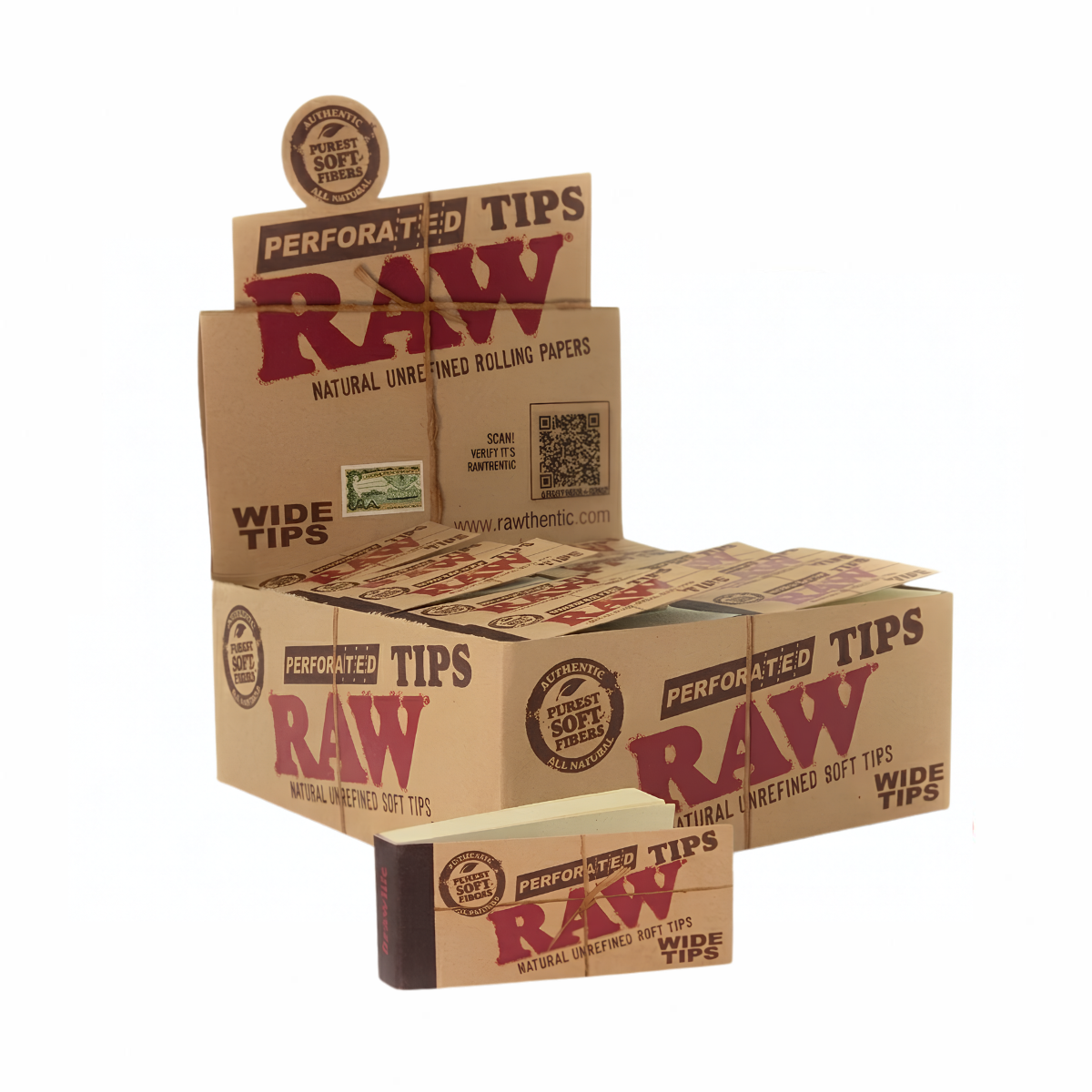 Raw Perforated Wide Tips