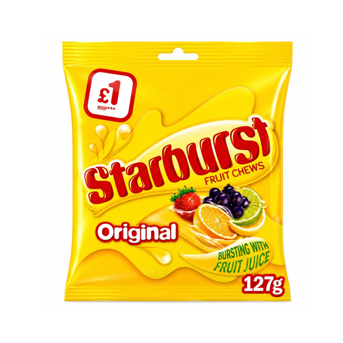 Starburst Vegan Chewy Sweets Fruit Flavoured Treat Bag 127g