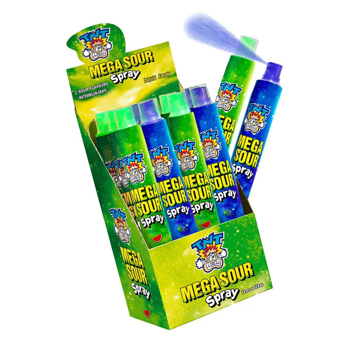 TNT Mega Sour Spray Green 110ml
