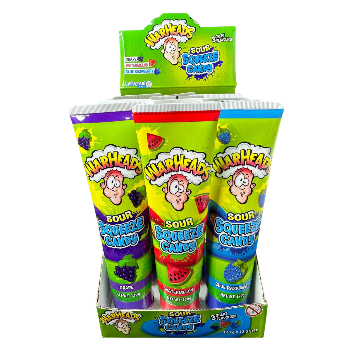 Warheads Sour Squeeze Candy 120g