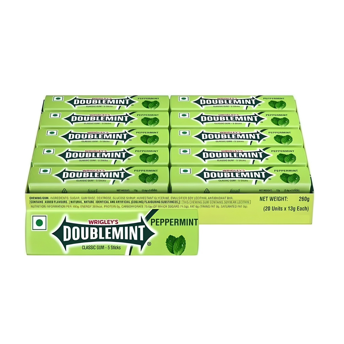 Wrigley's Doublemint Gum Stick 13.5g