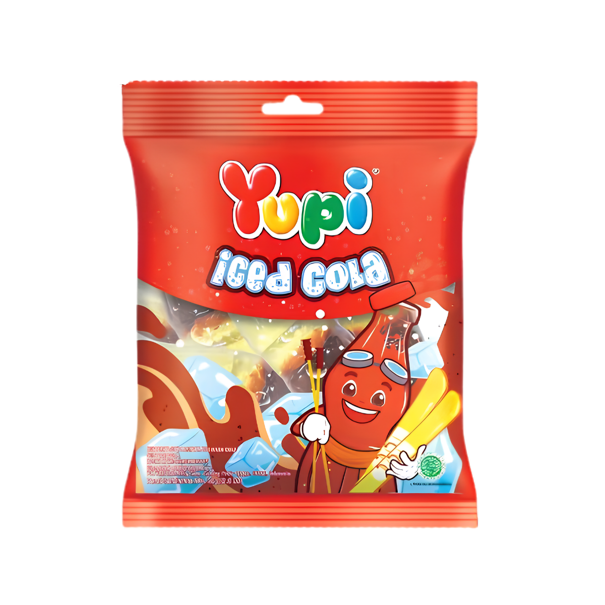 Yupi Candy Gummy Iced Cola Peg Bag 80g