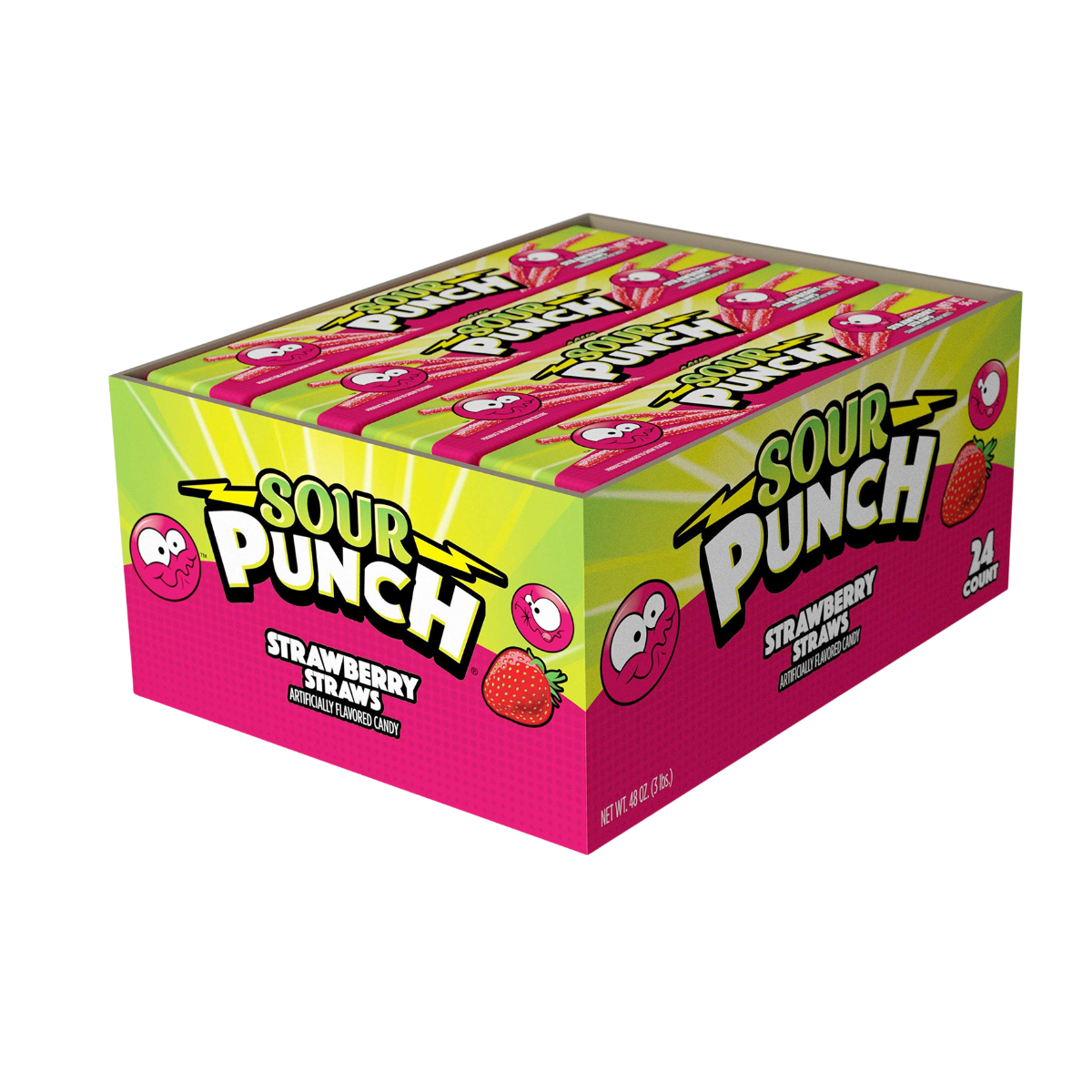 Sour Punch Strawberry Straws 57g