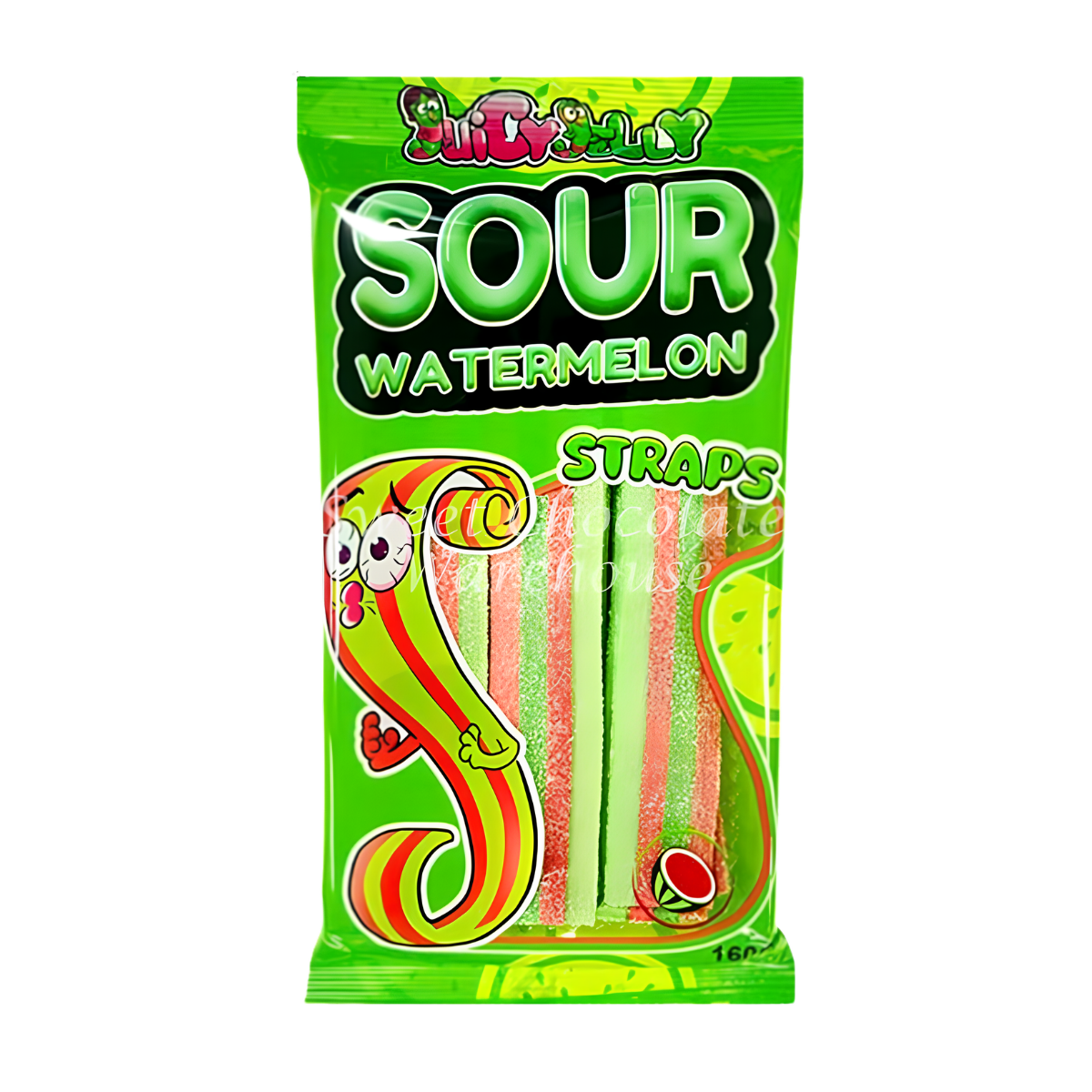 Juicy Jelly Sour Straps Watermelon 160g