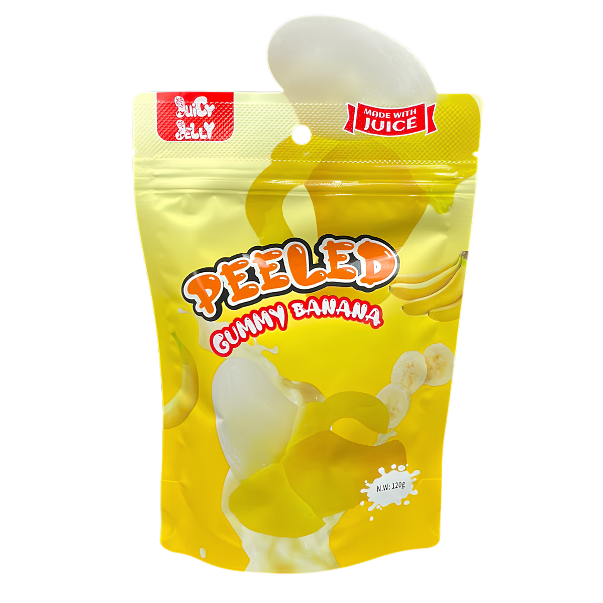 Juicy Jelly Peeled Banana 120g