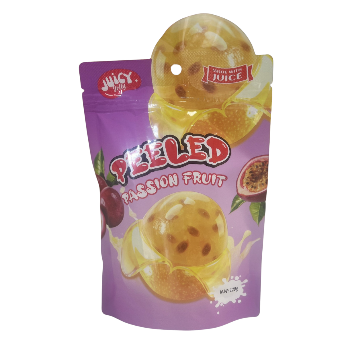 Juicy Jelly Peeled Passionfruit 120g