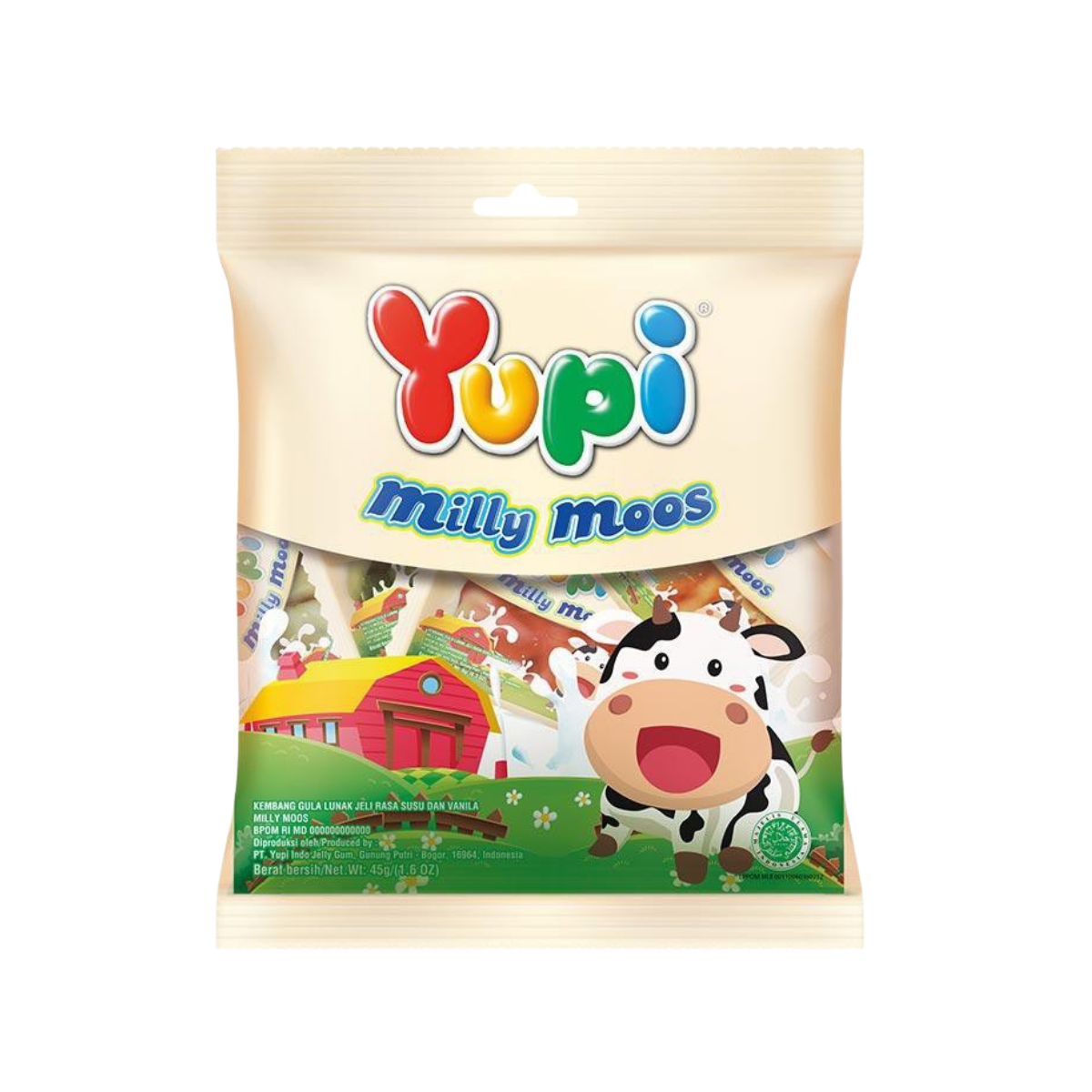 Yupi Candy Gummy Mini Milly Moos 45g